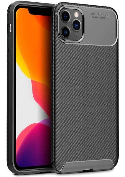 Apple Iphone 12 Pro Karbon Desenli Negro Silikon Kılıf