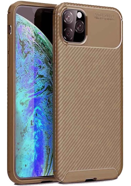 Apple Iphone 11 Pro Karbon Desenli Negro Silikon Kılıf