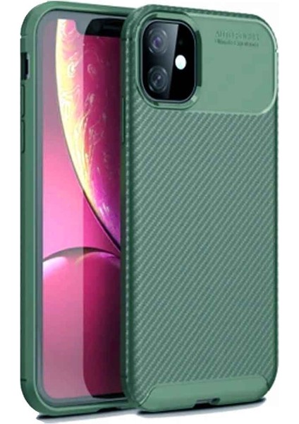 Apple Iphone 11 Pro Karbon Desenli Negro Silikon Kılıf