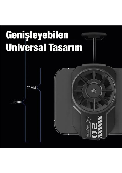 Memo Fl-A2 Hava Soğutmalı Cep Telefon Soğutma Fanı Radyatör Soğutucu