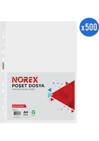 UL100X A4 Poşet Dosya 500 Lü Paket