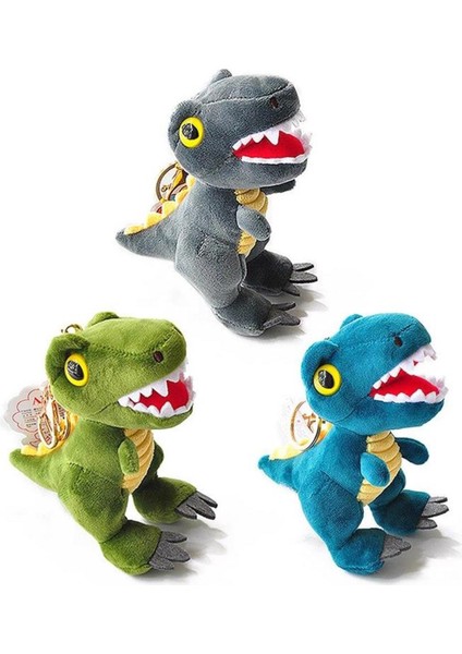 Dinazor Anahtarlık Çanta Süsü Peluş Dinozor Anahtarlık