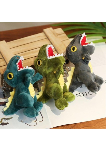 Dinazor Anahtarlık Çanta Süsü Peluş Dinozor Anahtarlık