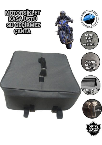 Motorsiklet Kompozit universal Alüminyum Kasa Üstü Su Gecirmez Gizli Fermuar Çanta