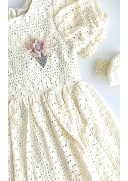 Neşeli Bebekler Dantelli Içi Astarlı Saç Babtlı Elbise fiyatları