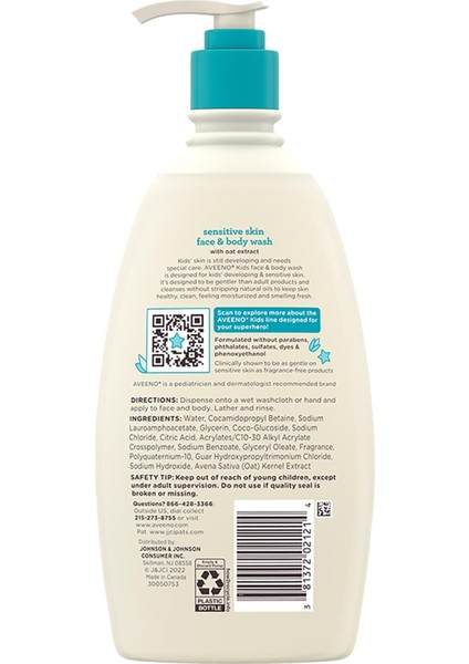 Kids Hassas Ciltler Için Yüz ve Vücut Şampuanı 532ML fiyatları