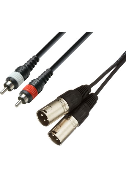 2 Xlr Erkek To 2 Rca Erkek Mikser Mikrofon Ses Kablosu