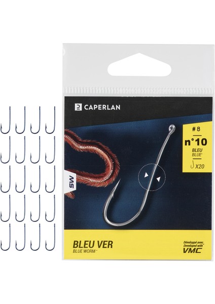 Caperlan Deniz Balıkçılığı Delikli Olta Iğnesi - Mavi - Hook fırsatları