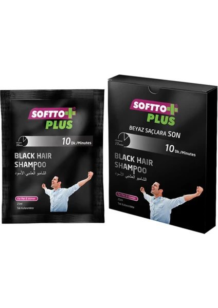 Softto Plus Saç Siyahlaştırıcı Tek Kullanımlık 25 Ml