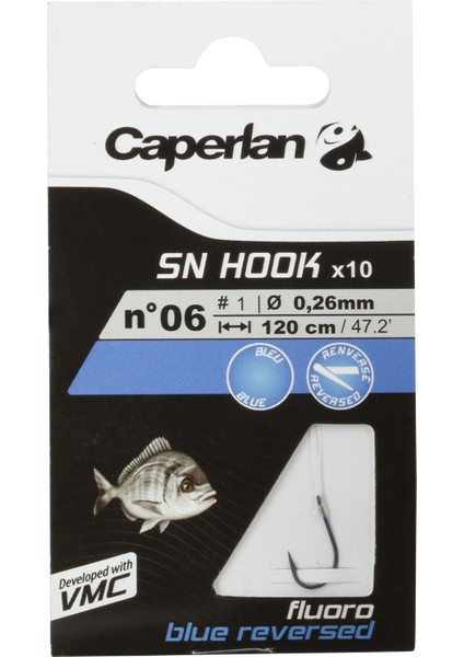 Caperlan Çapraz Olta Iğnesi - Deniz Balıkçılığı - Floro / Mavi - Sn Hook fırsatları