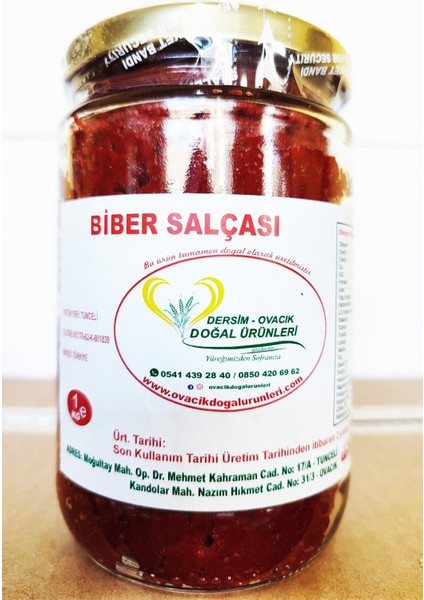 EV YAPIMI ACI BİBER SALCASI (750GR)