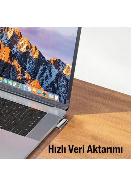 Type-C To Type-C Uzatma Adaptörü L Tip 100W 20GBPS Type-C Çevirici Dönüştürücü Veri Aktarım