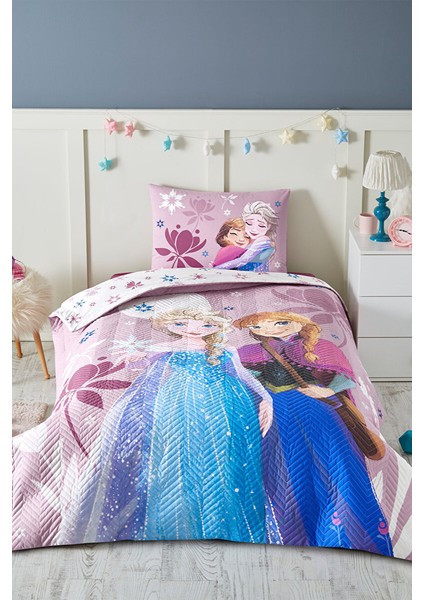 Frozen Discover Tek Kişilik Kapitone Nevresim Takımı Complete Set