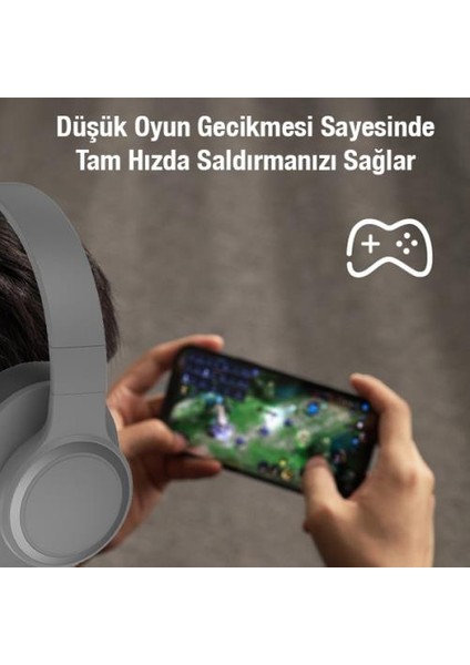 Bluetooth Vers.5.1 110DB Uzun Şarjlı Kafaüstü Bluetooth Kulaklık Oyuncu Kulaklık Mikrofonlu