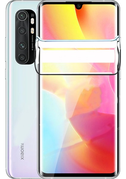Xiaomi Mi Note 10 Lite Tam Kaplayan Esnek Yapılı Koruyucu (Z-Süper-Pet)