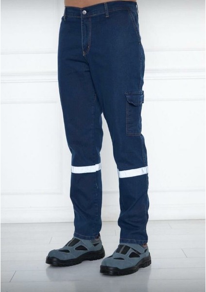 Likralı Iş Kot Pantolon