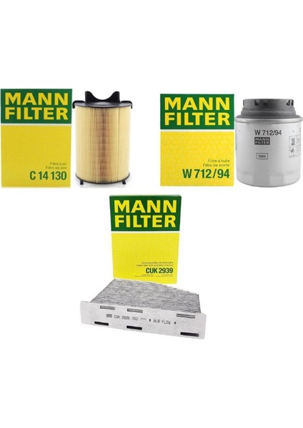 Skoda Yeti 1.2 Tsı Periyodik Bakım Seti Mann Marka 03C115561D-1F0129620-1K1819653