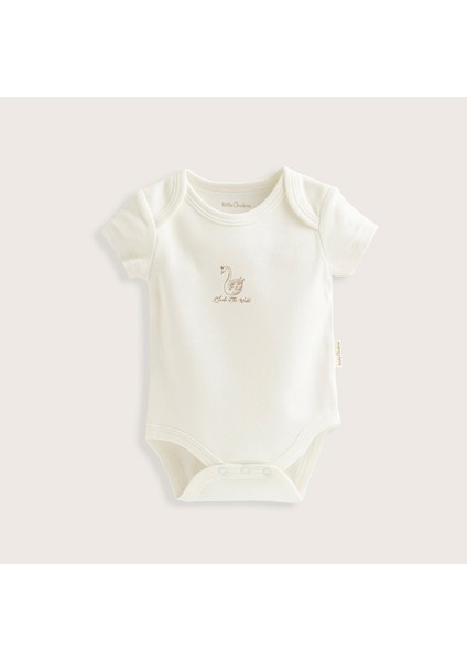 Little Swan Yenidoğan Kısa Kollu Body Ekru