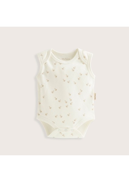 Little Swan Yenidoğan Kolsuz Body Ekru