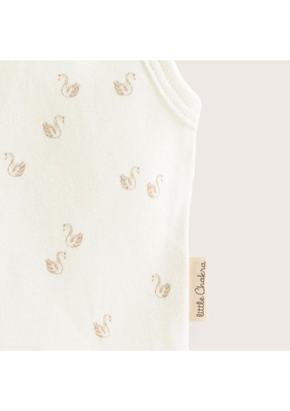 Little Swan Yenidoğan Kolsuz Body Ekru