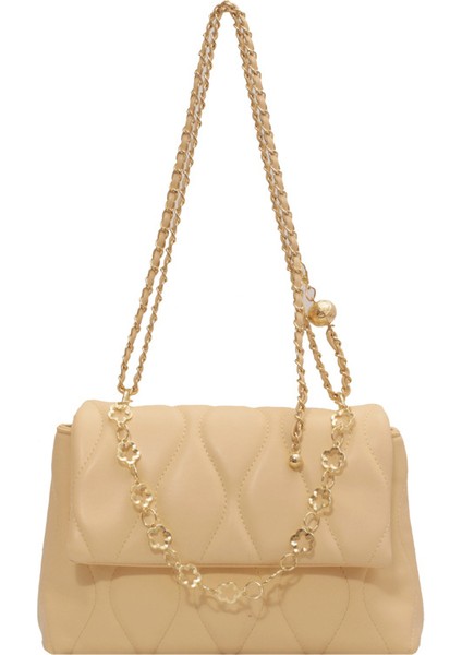 Çanta Kadın Küçük Parfüm Zinciri Niş High-End Anlamda Küçük Altın Top Crossbody Küçük Kare Çanta (Yurt Dışından)