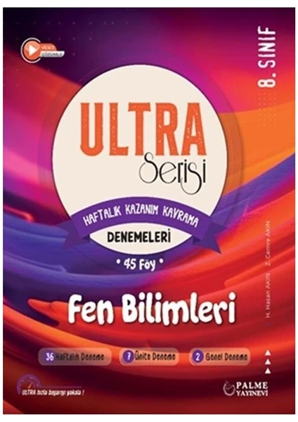 Palme Yayıncılık 8. Sınıf Ultra Serisi Fen Bilimleri Denemeleri