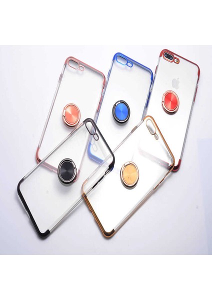 Apple iPhone 7 Plus Kenarları Renkli Silikon Kılıf Gess