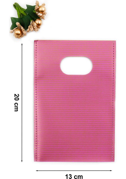 Hediyelik Lüx El Geçme Poşet 50'li 13 x 20 cm Pembe modelleri