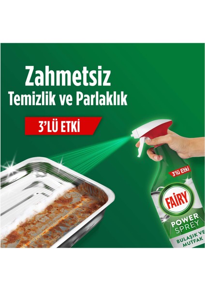 Power Sprey 3’ü 1 Arada Bulaşık ve Mutfak 500 ml X3