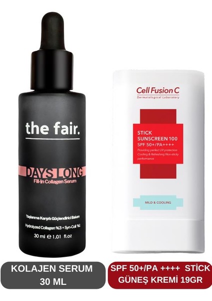 The Fair the fair. Kolajen Serum Ve Stick Güneş Kremi Set