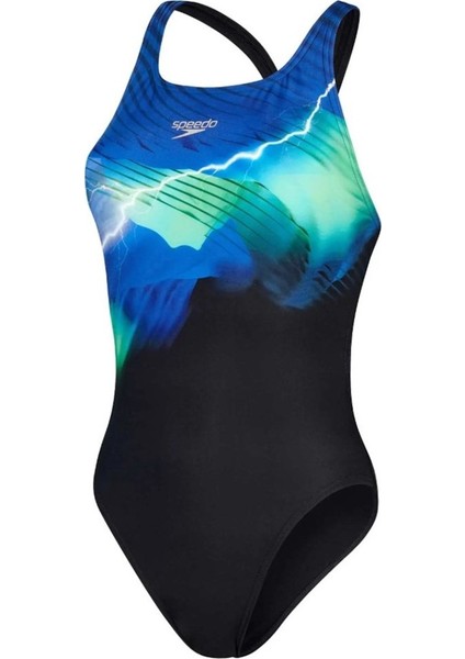 Placement Digital Leaderback Kadın Yüzücü Mayosu