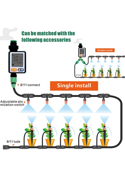 Bahçe Sulama Zamanlayıcı Otomatik Sulama Cihazı Bahçe (Yurt Dışından)