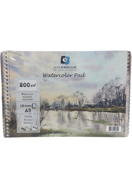 Watercolor Pad Suluboya Defteri A5 200GR
