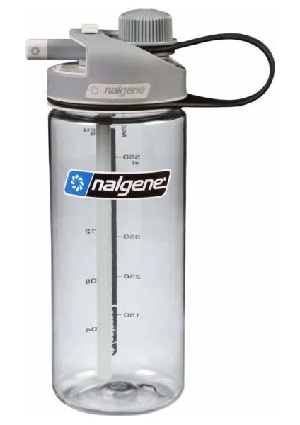 MultiDrink, Clear / Gray Cap Tritan Suluk - Matara Açık Gri