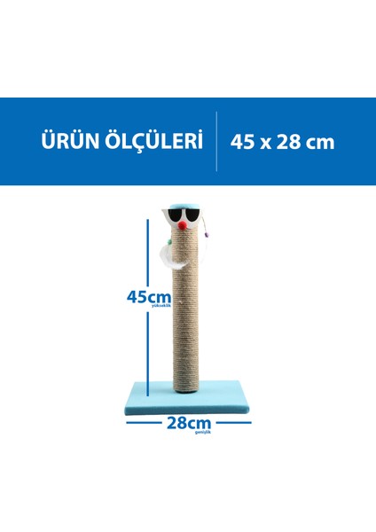 Palyaço Çubuk Kedi Tırmalama Tahtası 45 cm