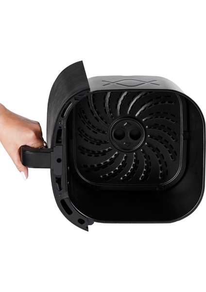 M50 Maxifry Xxl 8 Litre Smart Dokunmatik Airfryer Sıcak Hava Fritöz Siyah