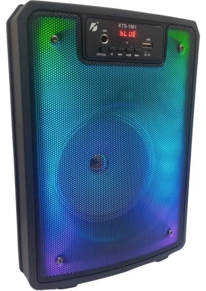 Taşınabilir Hoparlör Kolon Rgb Işıklı Bluetooth Parti Hoparlör Ses Bombası Çanta Amfi KTS-1561