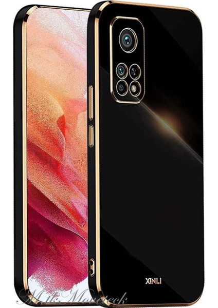 MTK Moveteck Xiaomi Redmi Note 12 Pro 8/256 GB Uyumlu Kılıf Kamera Korumalı Parlak Gold Kenarlı Yumuşak Silikon Kapak