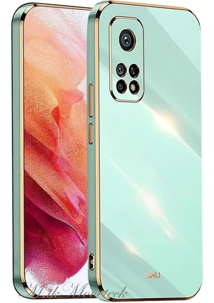 MTK Moveteck Xiaomi Redmi Note 12 Pro 8/256 GB Uyumlu Kılıf Kamera Korumalı Parlak Gold Kenarlı Yumuşak Silikon Kapak