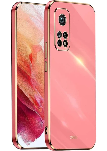 MTK Moveteck Xiaomi Redmi Note 12 Pro 8/256 GB Uyumlu Kılıf Kamera Korumalı Parlak Gold Kenarlı Yumuşak Silikon Kapak