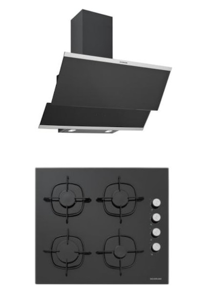 CS5335B01 - 3420 Classy 60 Siyah Cam 2'Li Ankastre Set