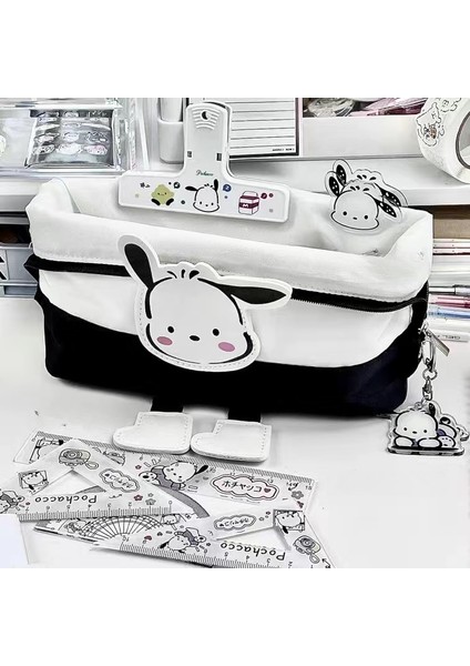 Sanrio Kalem Çantası Ins Büyük Kapasiteli Pacha Köpek Kalem Kırtasiye Kutusu Yüksek Değerli Kız Çanta Öğrencisi Sevimli (Yurt Dışından)