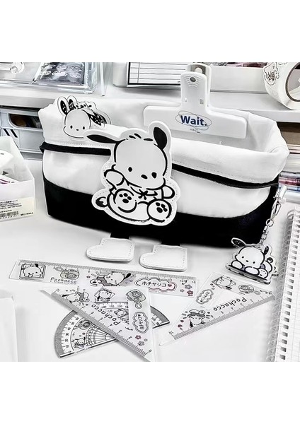 Sanrio Kalem Çantası Ins Büyük Kapasiteli Pacha Köpek Kalem Kırtasiye Kutusu Yüksek Değerli Kız Çanta Öğrencisi Sevimli (Yurt Dışından)