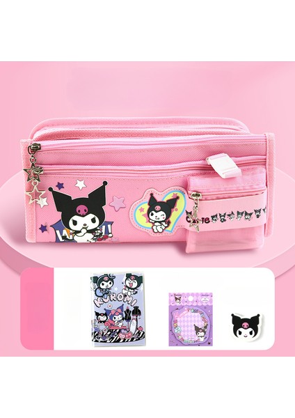 Sanrio Kalem Çantası Ilköğretim Okulu Öğrenci Kulomi Tarçınlı Köpek Melody Kırtasiye Kutusu Kalem Kılıfı Kız Kalp Çocuk Hediyesi (Yurt Dışından)