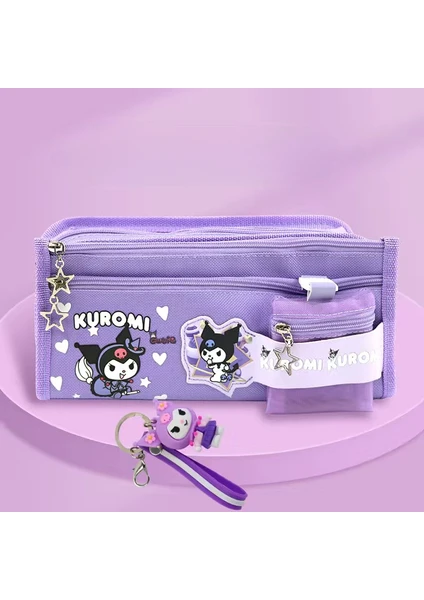 Sanrio Kalem Çantası Büyük Kapasite Kulomi Tarçınlı Köpek Melody Kırtasiye Kutusu Kız Para Çantası Ilköğretim Okulu Öğrencileri Sevimli (Yurt Dışından)