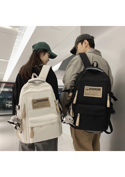 Büyük Kapasiteli Sırt Çantası Erkek ve Kadın Üniversite Öğrencileri Seyahat Bilgisayarı Sırt Çantası (Yurt Dışından)