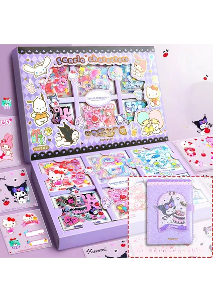 Liugong Sticker Hediye Kutusu Tatlı Partisi Sanrio El Ledger Karikatür Defter (Yurt Dışından)