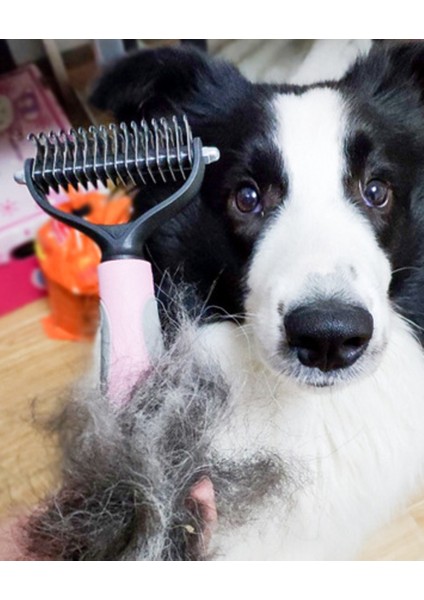 16 Diş Pet Bakım Fırçası Çift Taraflı Atma ve Dematting Altcat Rake Tarak Köpekler ve Kediler Için Pet Bakım Aracı | Köpek Tarakları (Yurt Dışından)