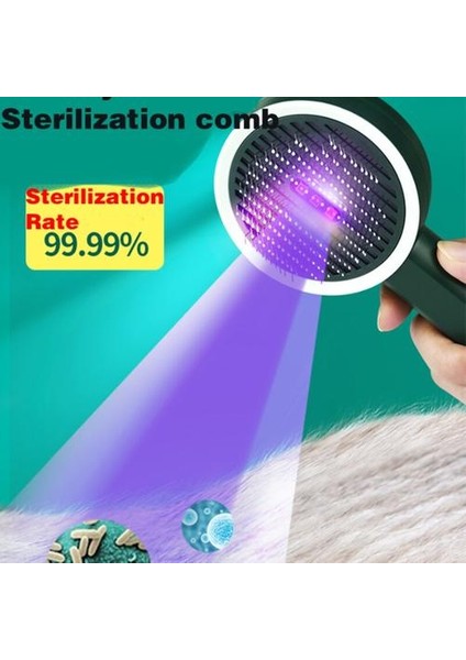 Pet Köpek Fırçası Uv Sterilizasyon Pet Saç Remover Böcek Kaldırma Kedi Fırçası Yüzer Saç Masaj Köpekler Tımar Pet Malzemeleri | Köpek Tarakları (Beyaz) (Yurt Dışından) fiyatları