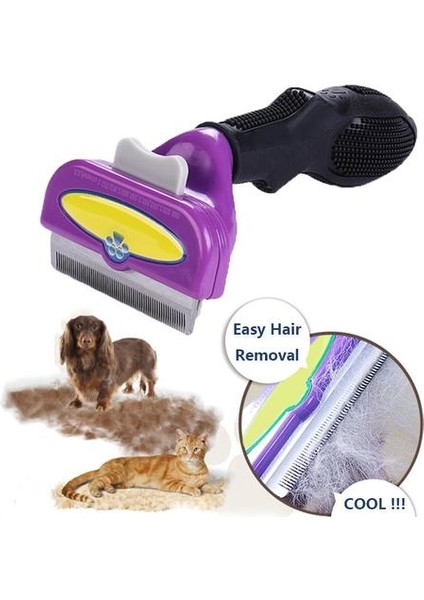 Pet Epilasyon Tarak Kediler Köpek Bakım Tarak Yavru Yavru Saç Deshedding Giyotin Taraklar Evcil Hayvanlar Bakım Araçları | Köpek Tarakları (Mor) (Yurt Dışından) fiyatları